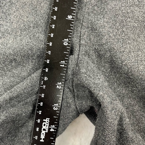 L.L. Bean Pants Womens 12 Grey Classic‎ Fit Straight Flannel 100% Cotton Lined - Picture 6 of 14